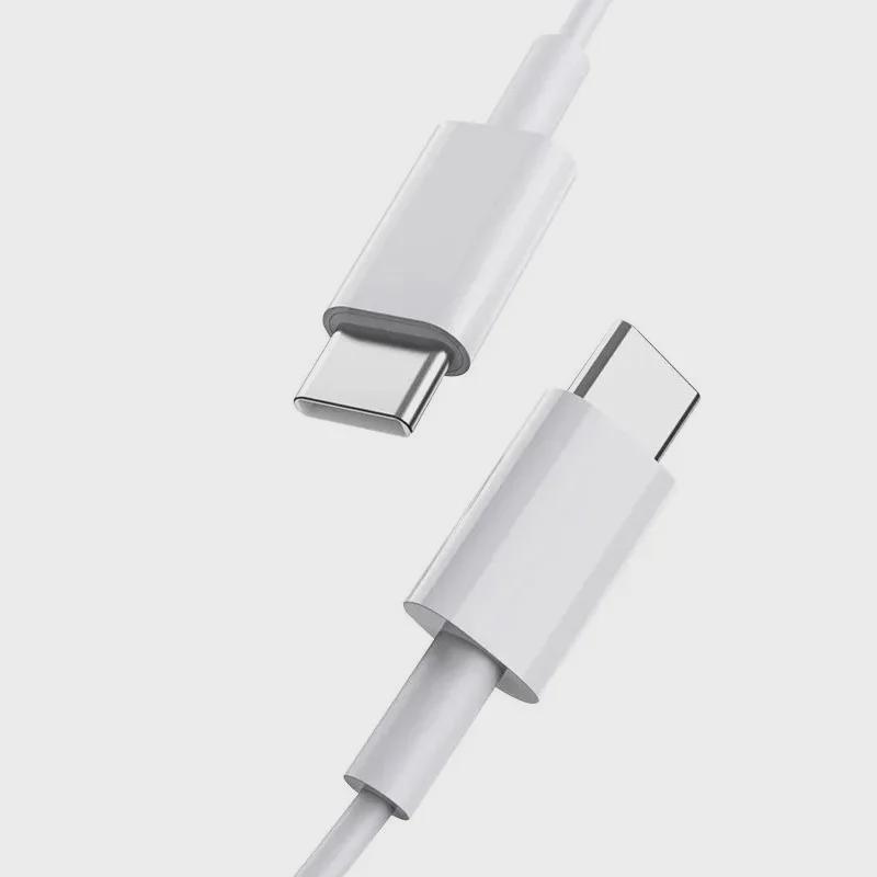 Двойной кабель Type-C PD для быстрой зарядки, подходящий для iPhone 15 для быстрой зарядки на ходу.