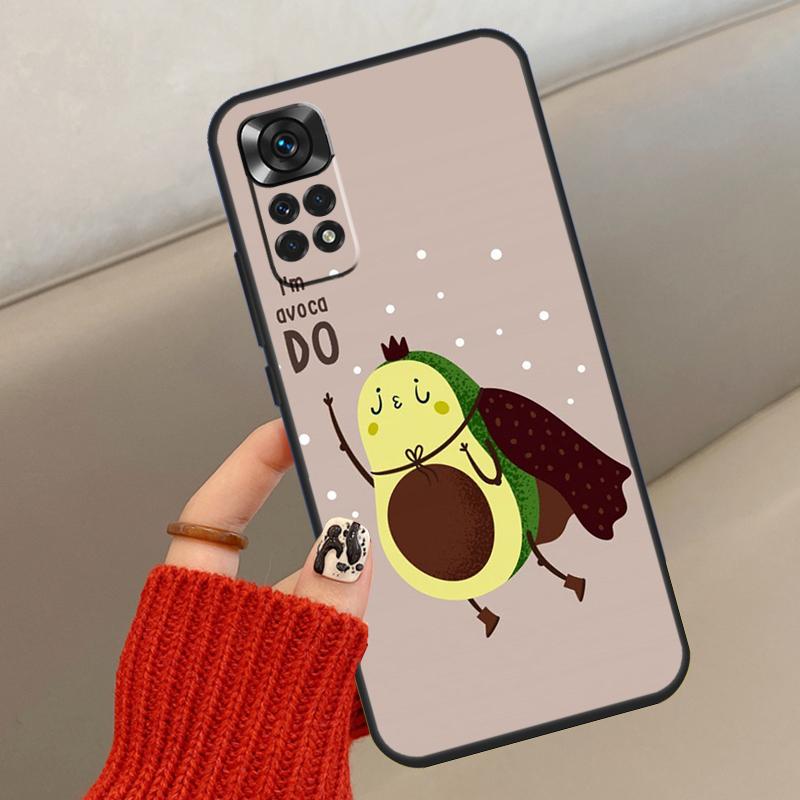 Милый Чехол Фрукты Авокадо Для Xiaomi Redmi Note 14 13 12 10 11 15 Pro Plus Чехол Для Redmi 15 15C 13C 10C 12C 14C