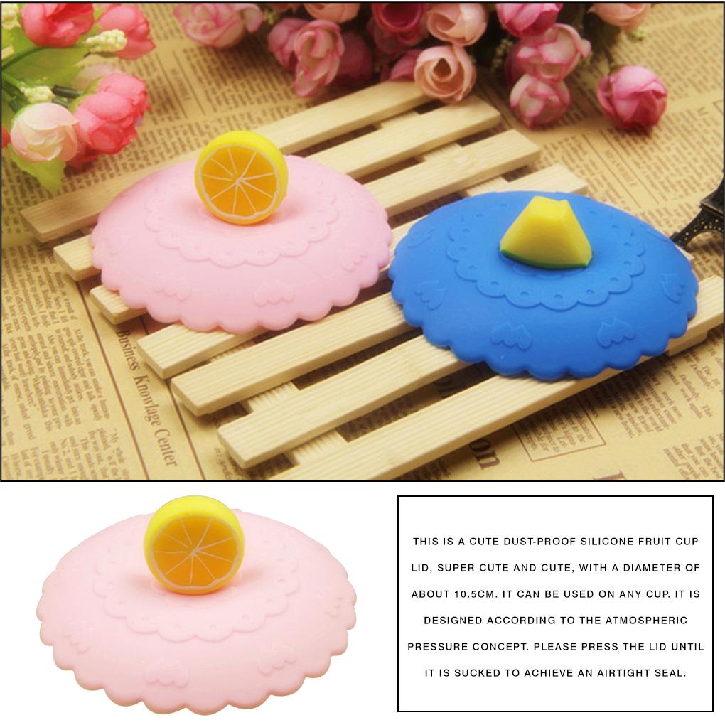 Крышка для чашки Силиконовая мультяшная крышка для бутылки Пылезащитная крышка