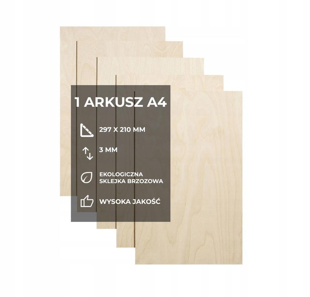 3mm birch plywood for CO2 laser KL12 A4