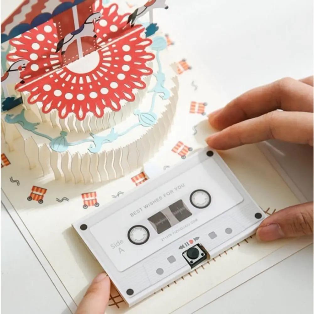 Стильная кассета с записью сообщений, уникальная звуковая поздравительная открытка, подарок на годовщину