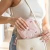 Quilted Toiletry Bag Multi-functional Sanitary Napkin Storage Bag Coquette Bow Cosmetic Bag  Trave