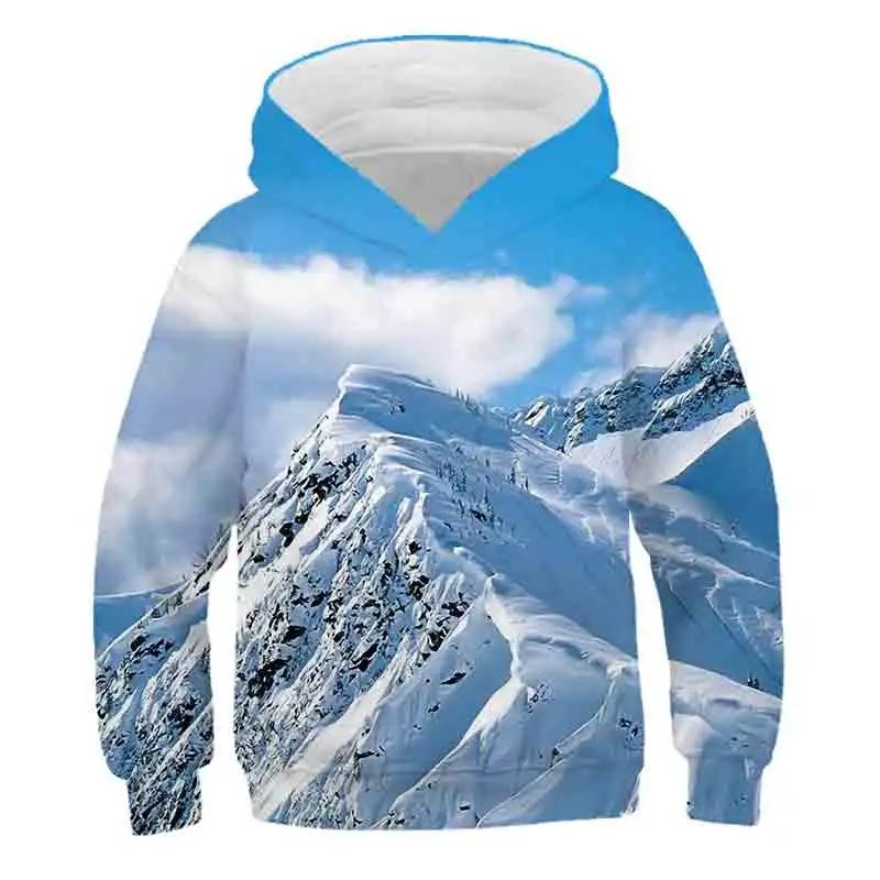 Wolf Animals 3D Hoodies Kids Streetwear Girls Boys Printed Children Sweatshirts Long Sleeve Autumn Winter Clothes