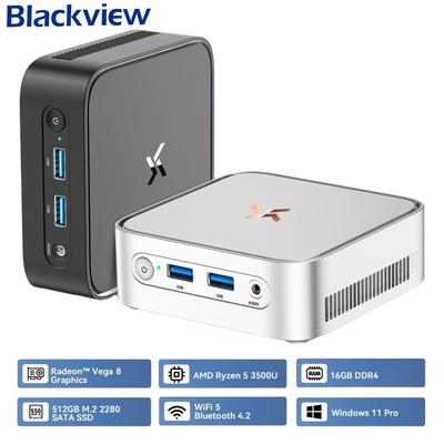HUIDUN H80 3500U С клавиатурой QWERTY Мини-ПК с AMD Ryzen™ 5 16 ГБ ОЗУ + 512 ГБ SSD AMD Radeon™ RX Vega 8 Windows 11 Pro
