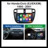 Android Auto Car Radio Multimedia Player Левый руль для Honda Civic (ЭЖ/ЭК/ЭМ) 1995 - 2001 GPS-навигация Беспроводная Carplay