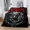 3D ретро одеяло с изображением логотипа группы Slayer, тяжелый металл, рок, мягкое плед-покрывало для дома, спальни, кровати, дивана, дорожное покрытие, подарок для ребенка