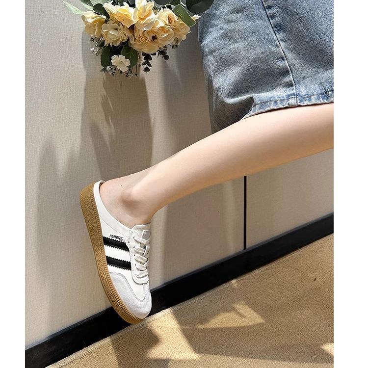 Моральная тренировочная обувь для внешней торговли женская летняя кожаная на толстой подошве с увеличением роста повседневная белая обувь Forrest Gump с сумкой полусабо из парусины