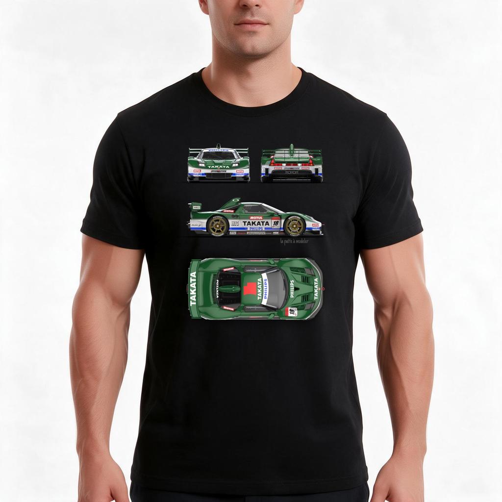 Nsx Super Gt Tshirt Summer Casual Cotton Tee Oversized Streetwear Tops Vintage Graphic Print Loose Fit Short Sleeve