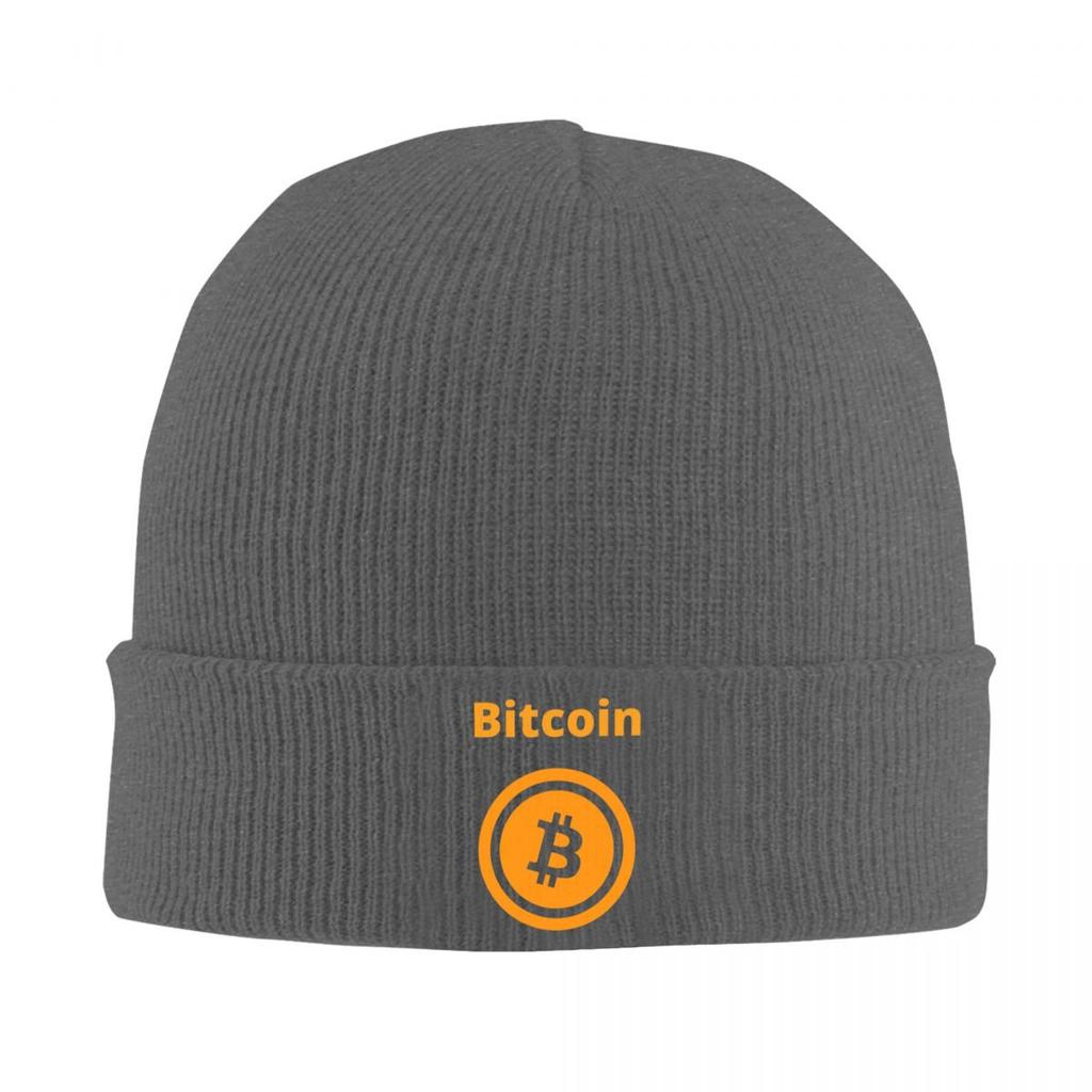 Биткоин BTC Криптовалюта Теплая вязаная шапка Модная шапка-бини Осень Зима Уличные шапки-бини для унисекс взрослых