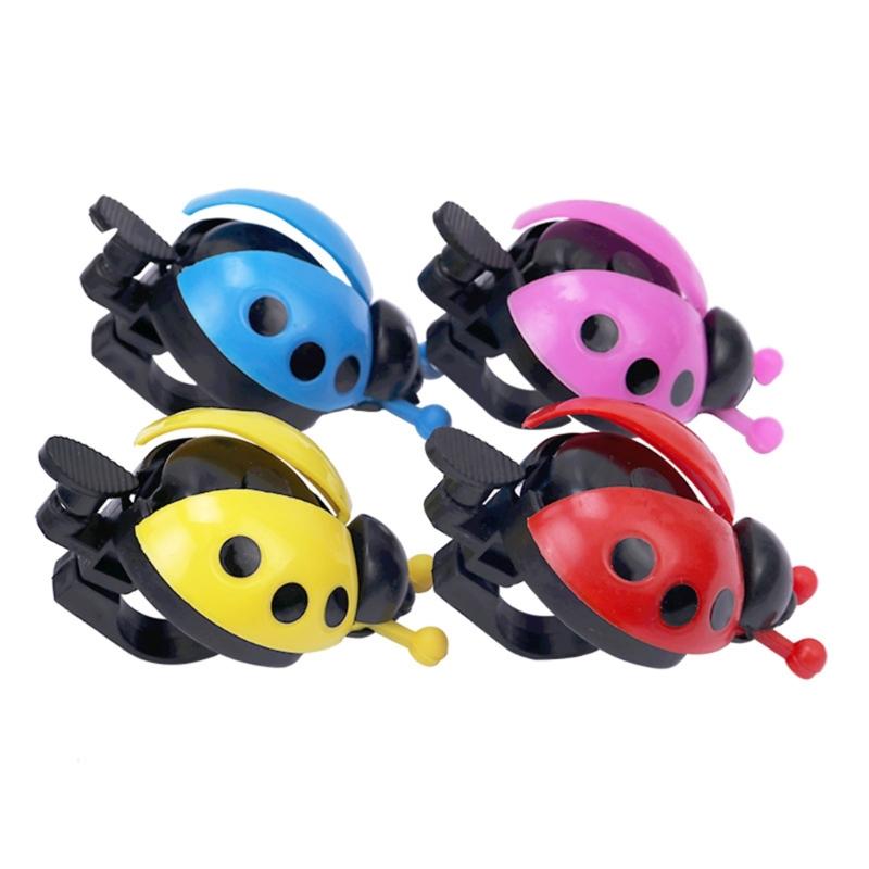 2pcs Childres Bike Handlebars Bells Cute Bug Shaped Bicycles Bells for Road Bike, Mountain Bike, Scooter, Sports Bike