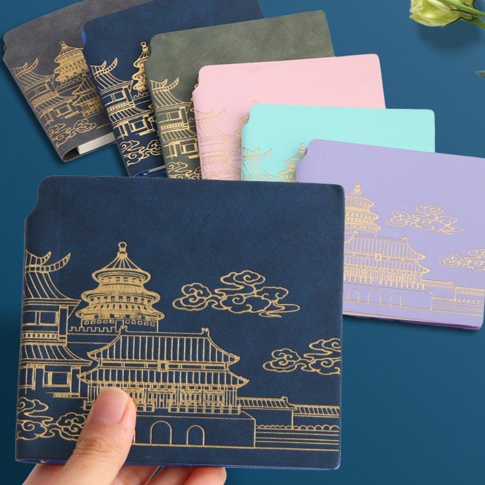 Мягкий переплет Портативный ежедневник Квадратный справочник записей встреч Карманный блокнот для записей Школьный