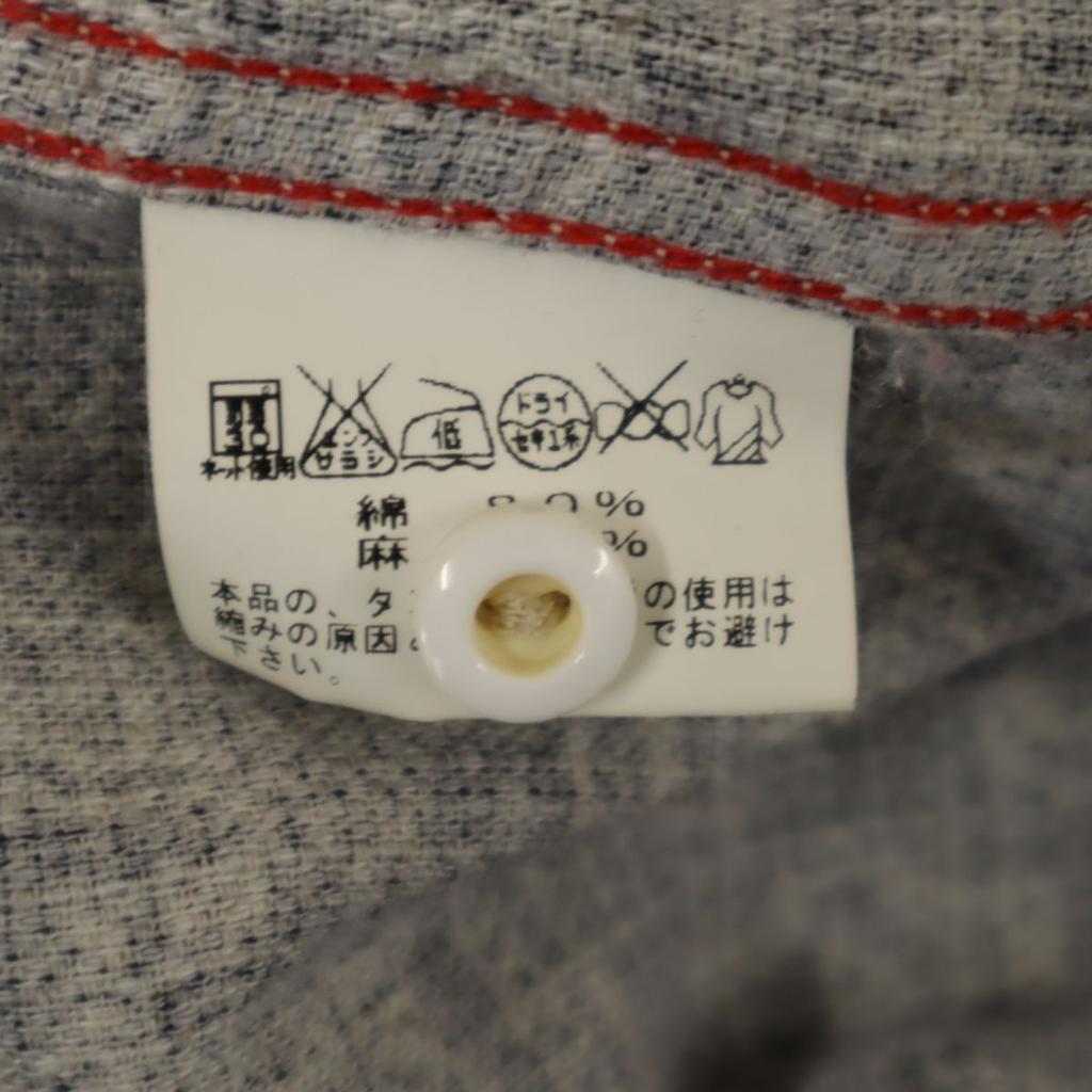 SUGAR CANE Сделано в Японии Toyo Enterprise SC25565 Рубашка с длинным рукавом с узором пейсли Мужская Б/У