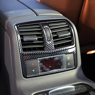 Автомобильный задний воздуховод Рамка Отверстие Отделка Наклейка с рисунком под карбон Аксессуар Для Mercedes Benz CLS W218 CLS260 300 320 350 2012-17