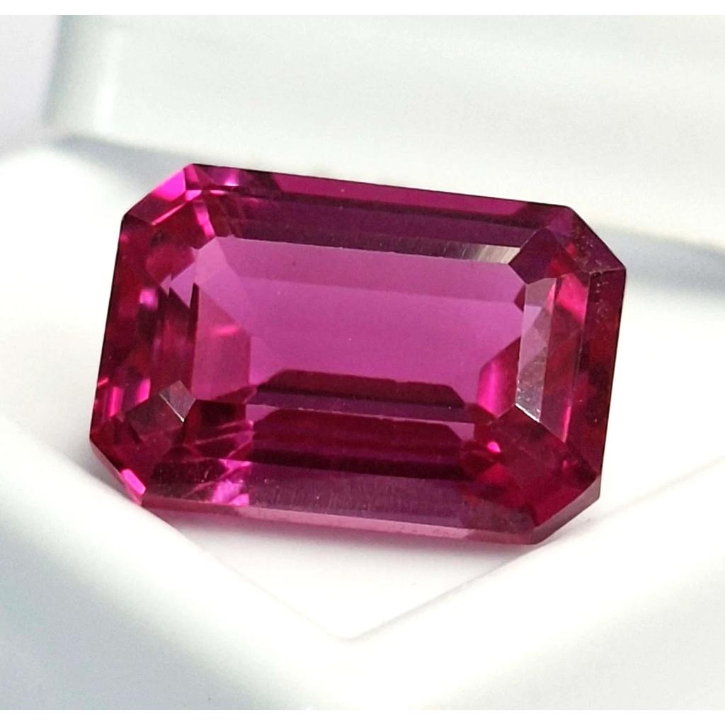 Natural Pink Sapphire 10-12 Ct Emerald Cut Certified Beautiful Loose Gemstone