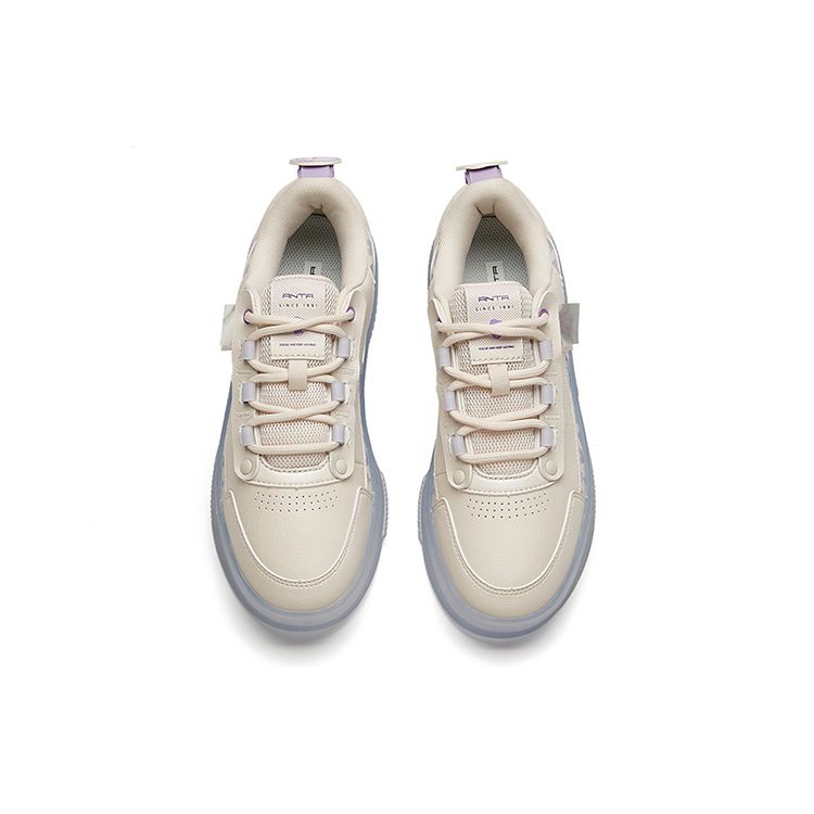 Anta Snoopy X Jelly Sole Нескользящие износостойкие низкие скейт-кеды Женские скейт-кеды Off-White 922148030-2