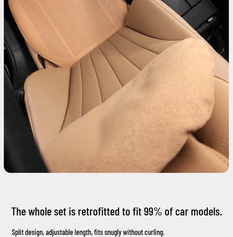 Подушка на сиденье из кожи наппа для Geely Galaxy L6, E5, E8 - Всесезонная, Универсальная посадка, Полное покрытие.