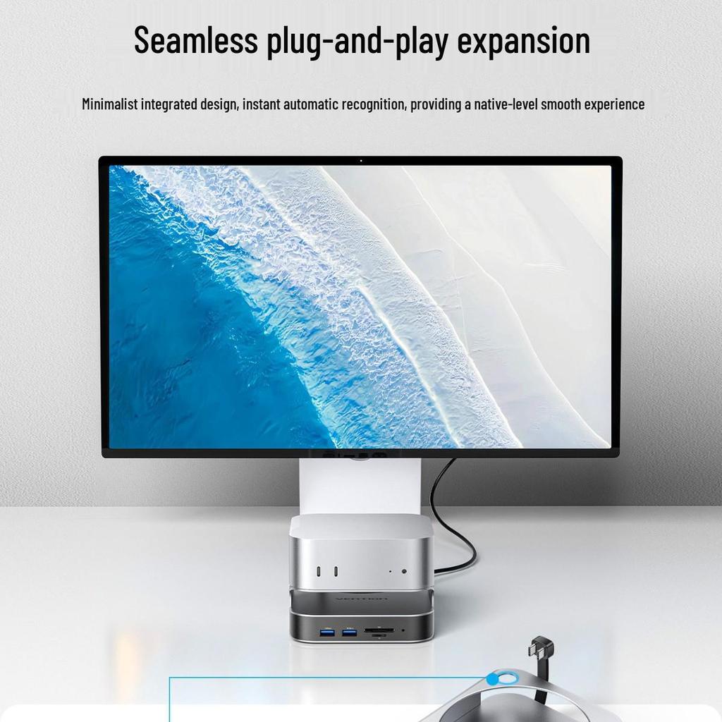 Док-станция Weixun Type-C для Mac mini M4: Корпус для M.2 SSD и USB-расширение