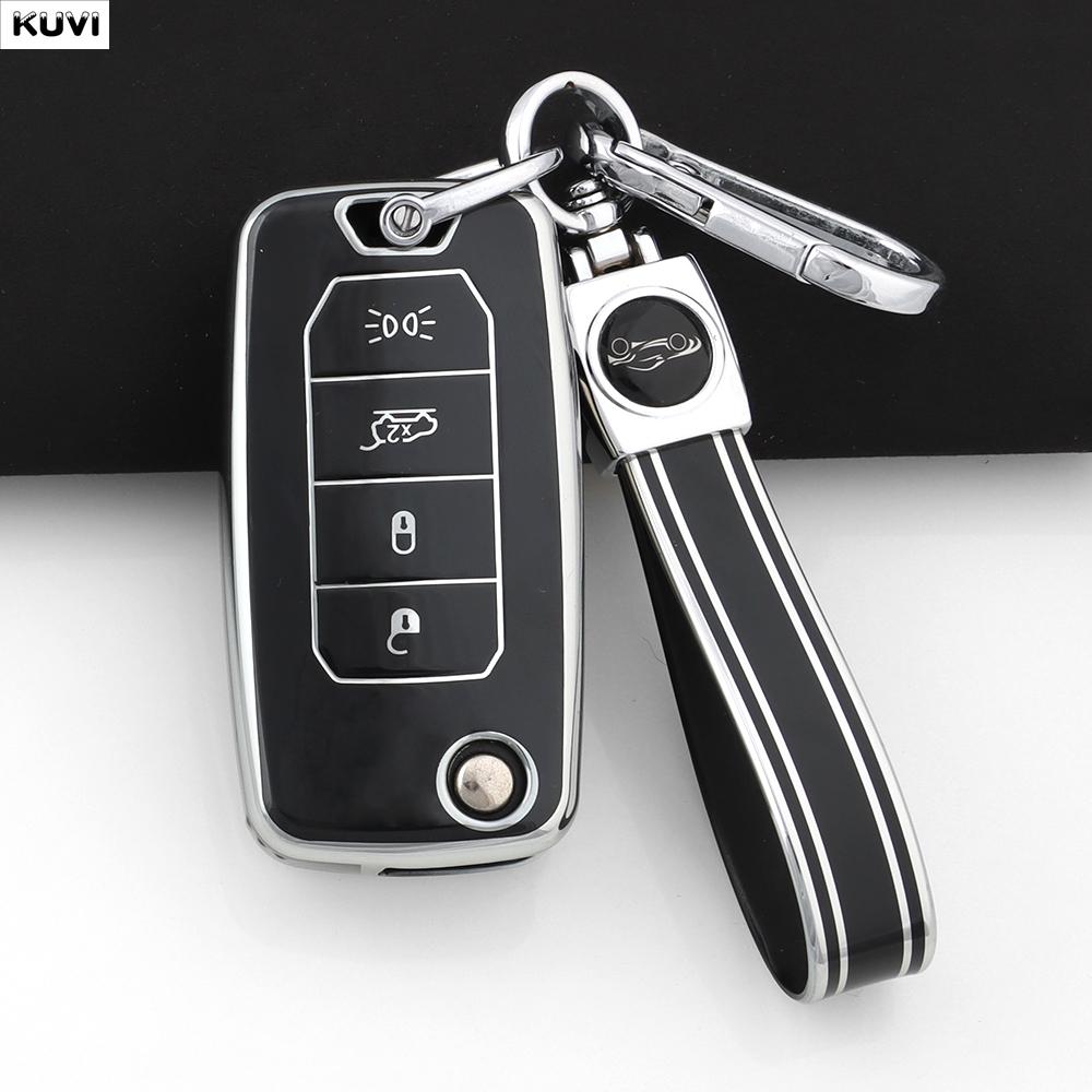 Чехол из ТПУ для автомобильного ключа для Dodge Challenger Charger Journey Для Chrysler 300C Для Jeep Cherokee Compass S Renegade Grand Commander