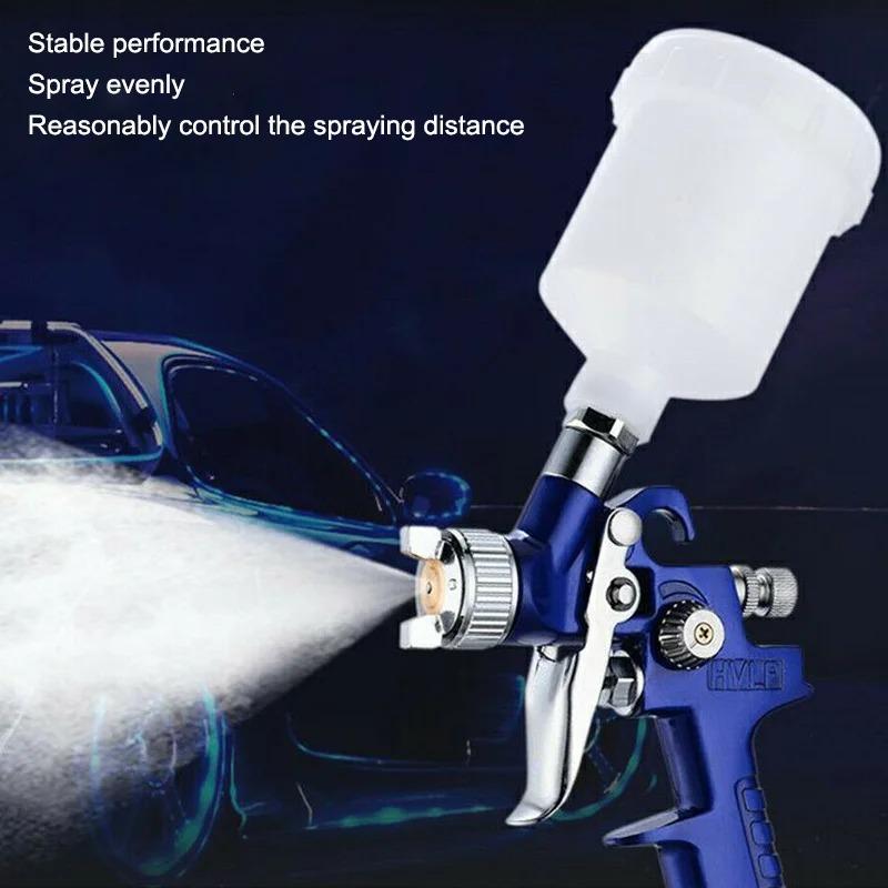 Mini Pneumatic Spray Gun H-2000 Professional 0.8/1.0mm Nozzle 125ml For Car Painting Repair Pneumatic Spray Gun Mini Spray Gun