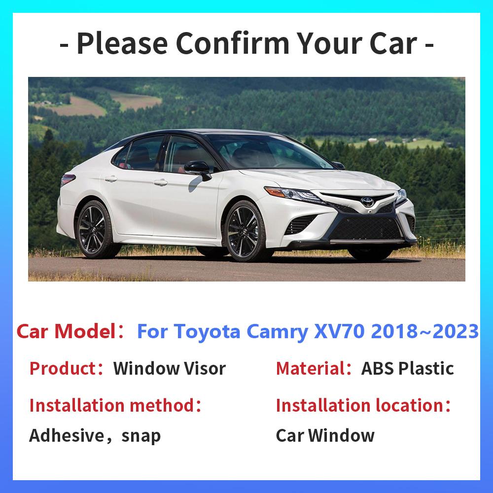 Козырек на окно для Toyota Camry XV70 Daihatsu Altis Sedan 2018~2024 TRD Hybrid Car Боковые окна Дефлектор Дождевик Аксессуары