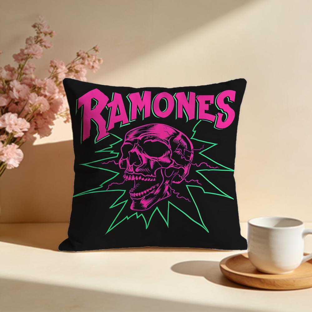 Fashion RRamonesew Cushion Cover Stylish Washable Pillow Cover Ideal for Couch Bedroom Car Decoration