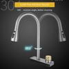 Kiten Faucet,Stainless Steel 4 Functions Sprayer Kiten Sink Faucets, Single Handle Kiten Sink Faucet with Pull Down Sprayer,Brushed (Gun Gray)