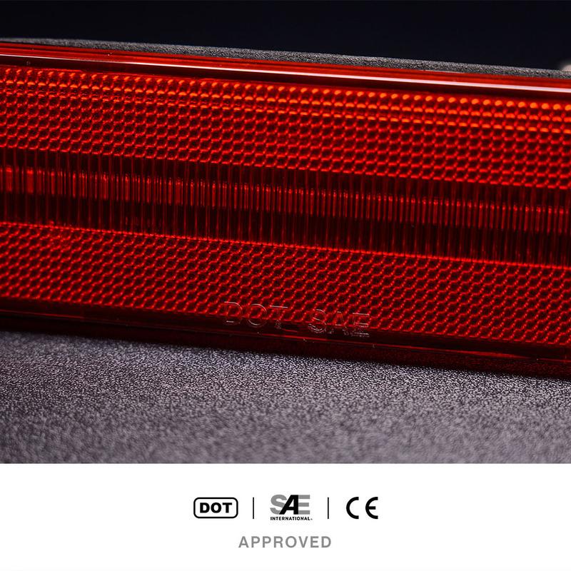 Third 3rd Brake Light LED For 1997-2006 Jeep Wrangler High Mount Rear Center Brake Stop Lamp Assembly For 97-06 Wrangler TJ