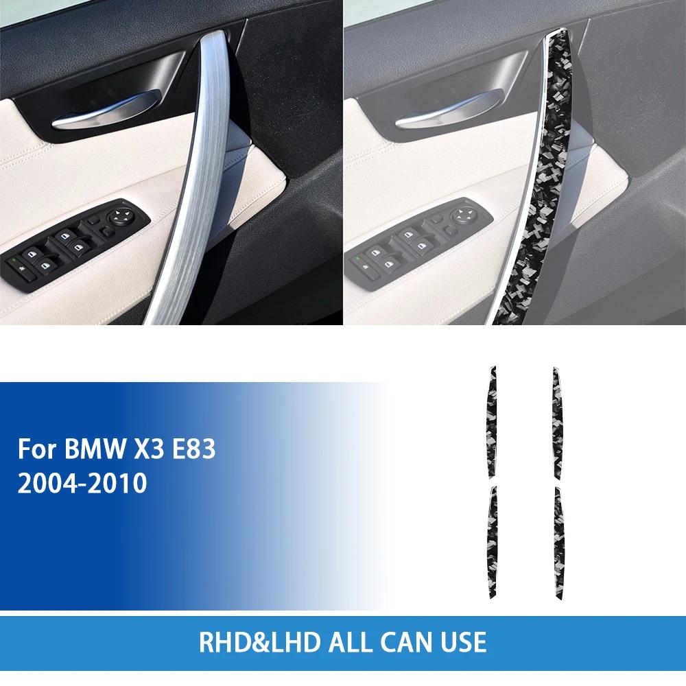 Углеродное Волокно Для BMW X3 E83 2004 2005 2006 2007 2008 2009 2010 Аксессуары Декоративная Накладка Панели Подлокотника Двери Салона Наклейка