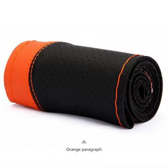Steering Cover 38cm DIY Hand Sewing Soft Anti Slip Wear-resistant Car Steering-Wheel Braid With Needles