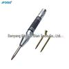 Cross-Mirror Silver-Black Semi-Automatic Center Punch: High-Precision Spring Locator