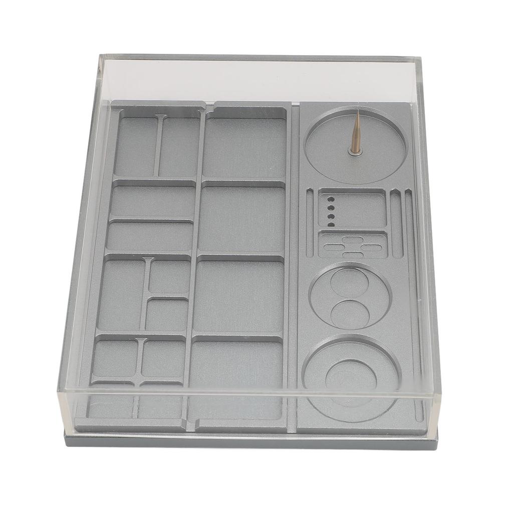 Коробка для хранения деталей часов Хранение винтовых компонентов механизма Органайзер для деталей часов Чехол для защиты от пыли для часов