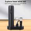 Electric Wine Opener Rechargeable Automatic Corkscrew with Charging Base Wine Bottle Opener USB Rechargeable Kitchen Wine Tools Accessories