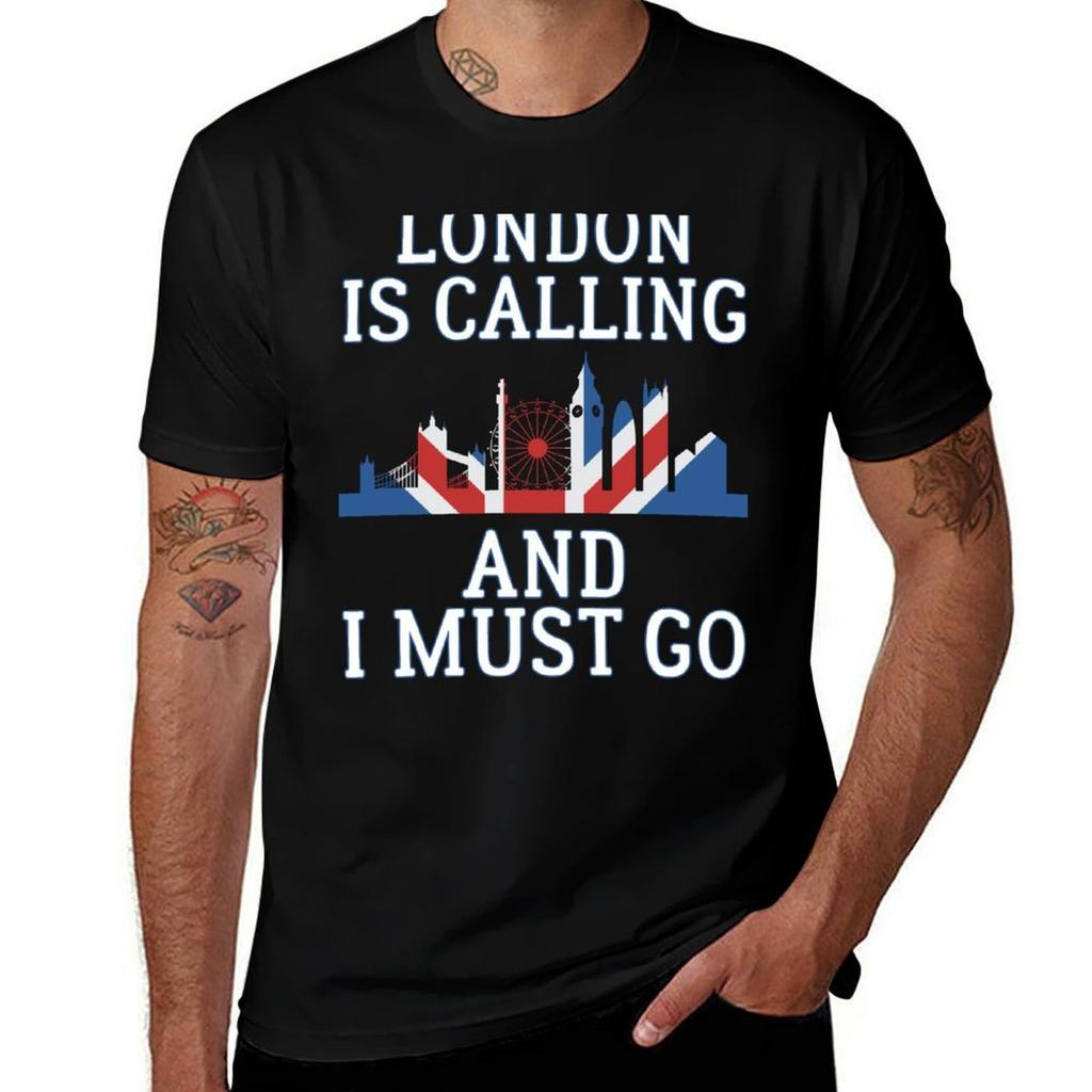 London Is Calling And I Must Go T Shirt Tshirt Christmas Casual Tee Shirt