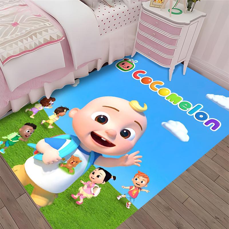 Cocomelon Printed Carpet, Rug for Office Chair Living Room Bedroom Kitchen Room Decor Gifts.