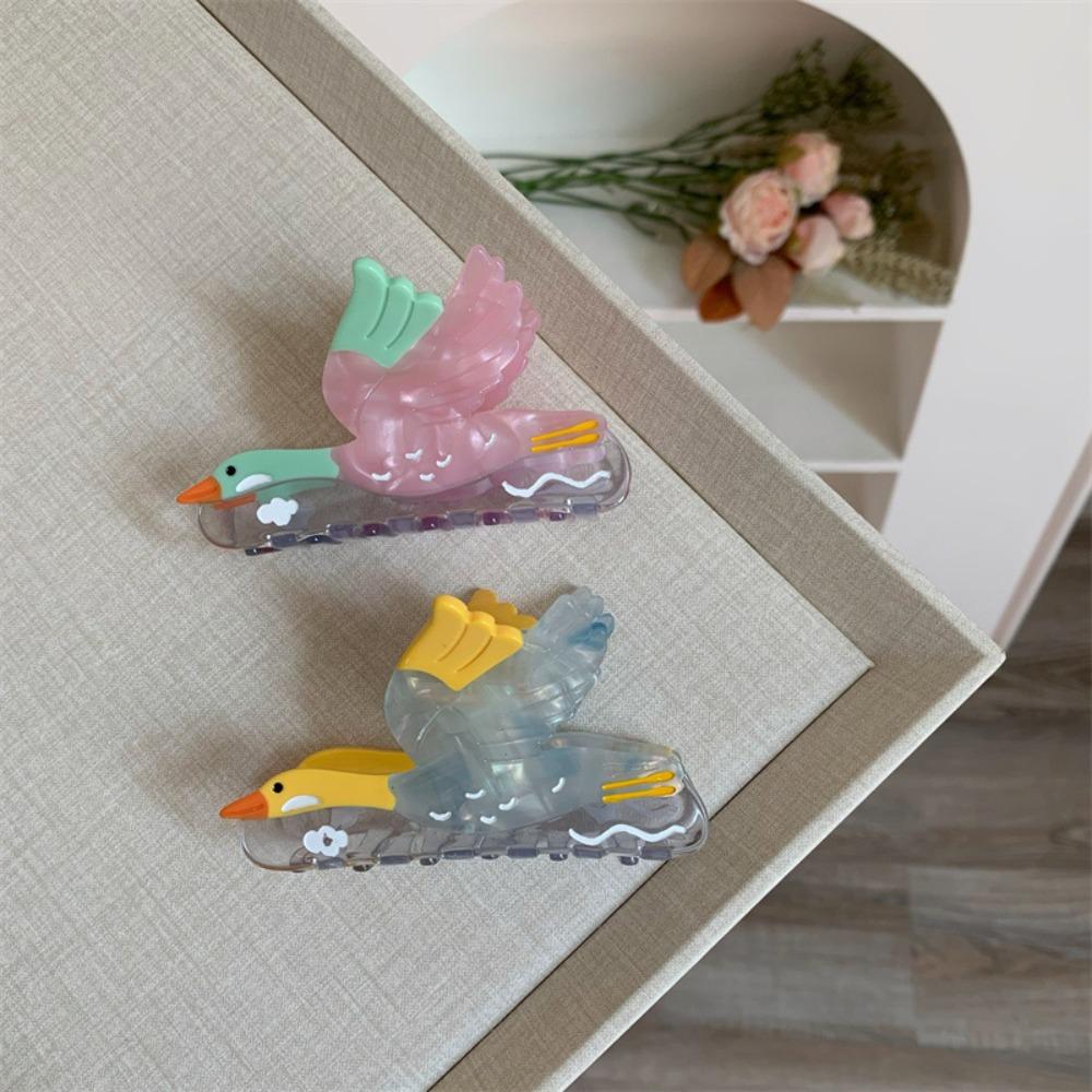 Hairpin Wild Goose Shark Clip Vintage Acetate Shark Clip Fashion Bird Hair Claw Wash Face