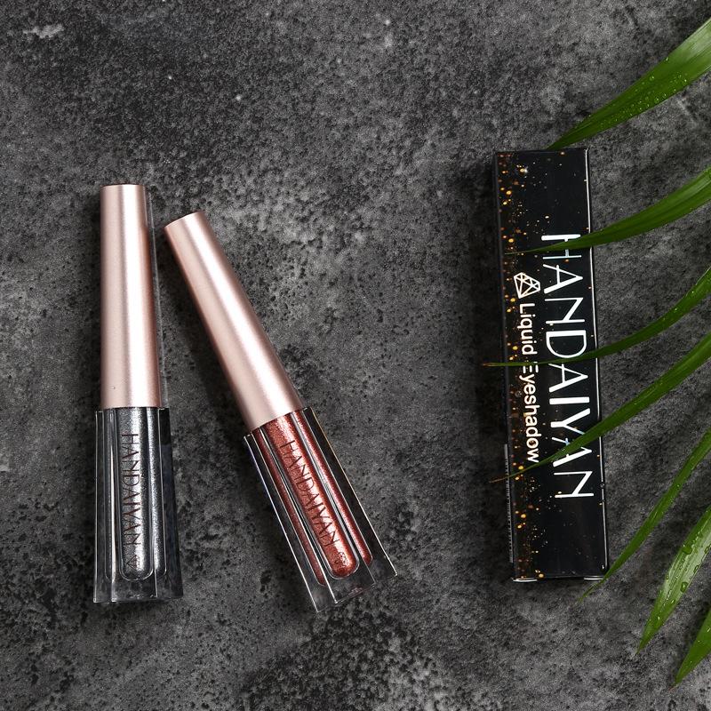 12 цветов бриллиантов, блестящие жидкие тени для век, блестящие стойкие водостойкие тени для век, легко носить