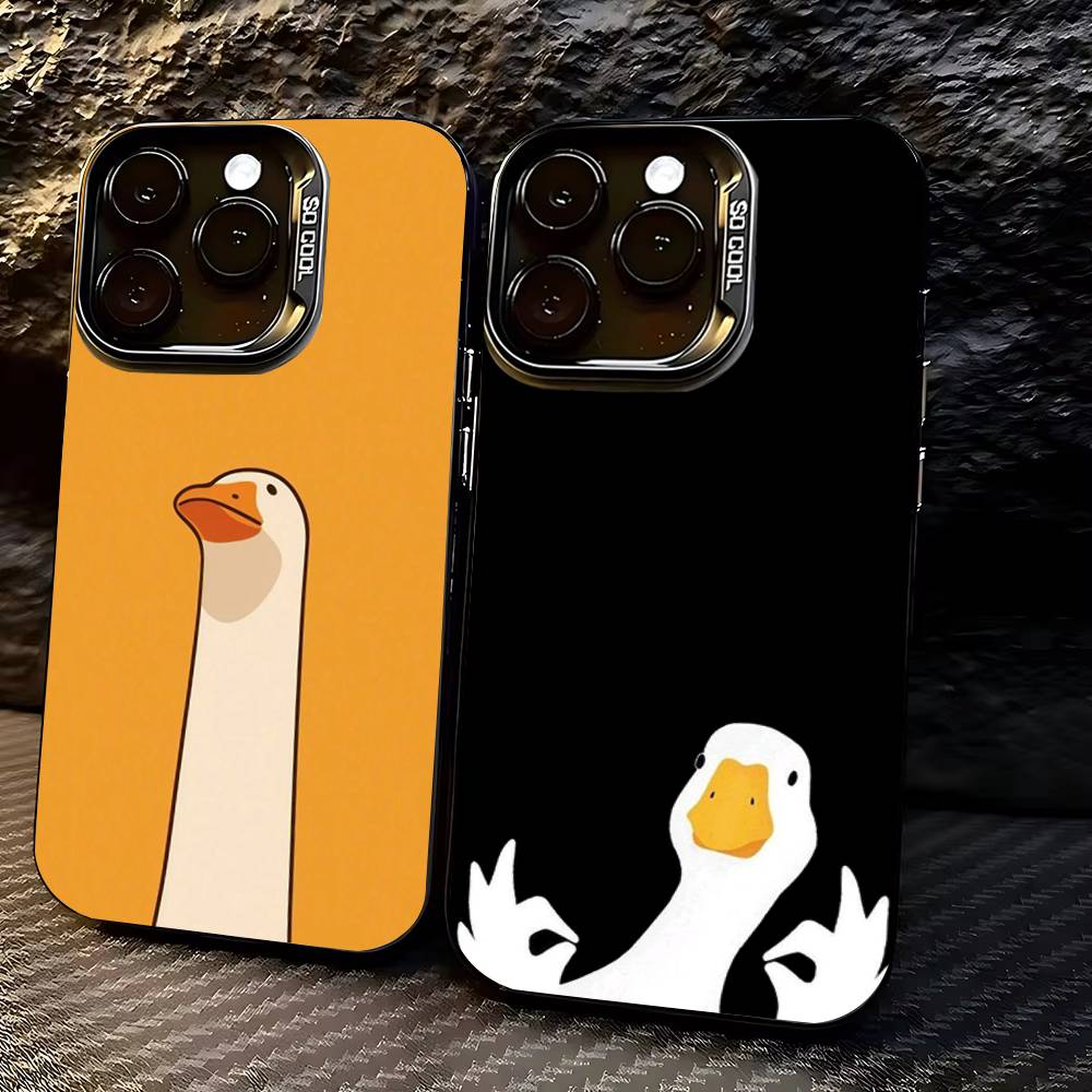 Чехол для телефона «Запутанный гусь» для iPhone 17,16,15,14,13,12,11,Pro,X,Xs,Max,Plus Ударопрочный чехол