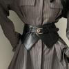 Women's Wide Leather Corset Belt 2024: Elegant Dress & Outerwear Accessory
