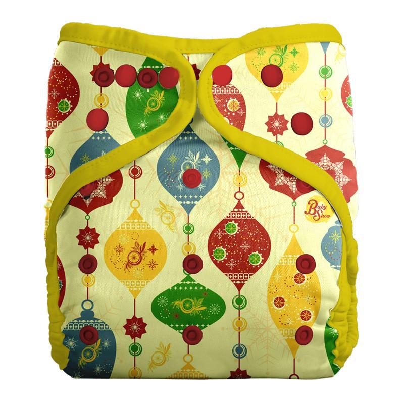 Washable Cloth Diaper Toddlers 1-3 Years Reusable Double Snap Color Trimmed
