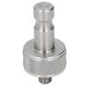Prism Adapter Knurling Stainless Steel M8 Thread Survey Pole Adapter for RTK GPS Total Station Base
