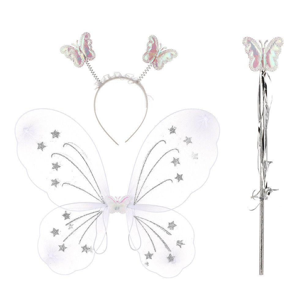 Cosplay Ladies Party Decor Butterfly Wings Princess Hair Hoop Fancy Dress Set Fairy Wand