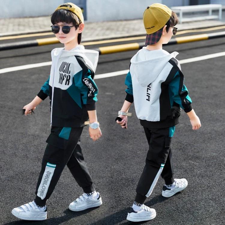 Child Tracksuit Hooded Clothes Boys Sport Suit for Teenager Kids Casual Sports Suit Children Fashion Hoodies and Pants