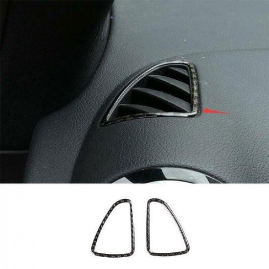 For Benz GLB W247 -22 Carbon Fiber Vinyl Dashboard L&R Air Outlet Vent Trim