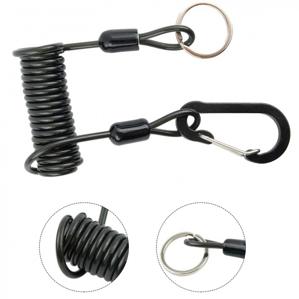 Wire Spring Rope Anti-lost Equipment Stainless Steel + Plastic