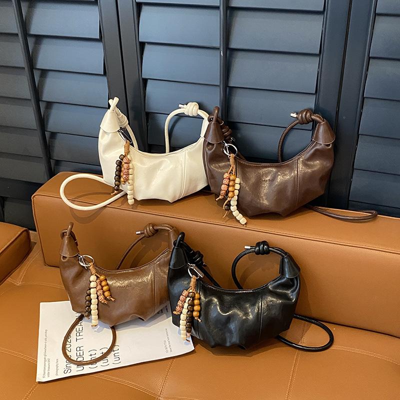 Сумка-пельмень для поездок на работу женская 2025 осень новая модная модная сумка через плечо плиссированная свободная сумка-мессенджер