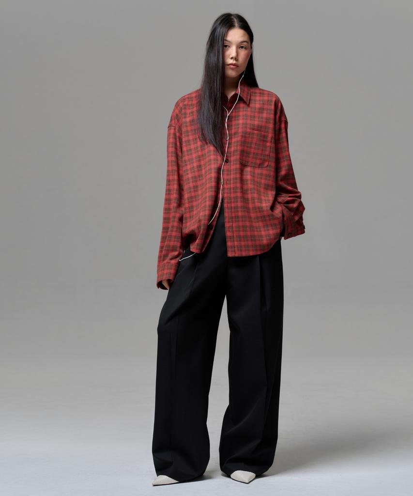 ERA Unisex Vintage Check Shirt - Red