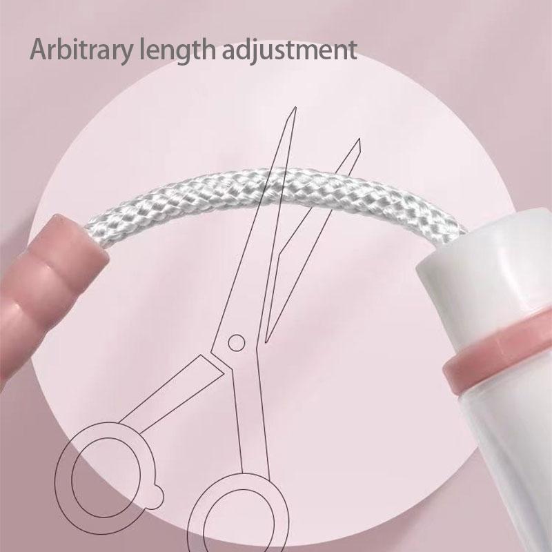 Мягкая резиновая скакалка для учеников начальной школы с бамбуковыми узлами, записываемое имя только для детей, спортивный инвентарь для детского сада, скакалка