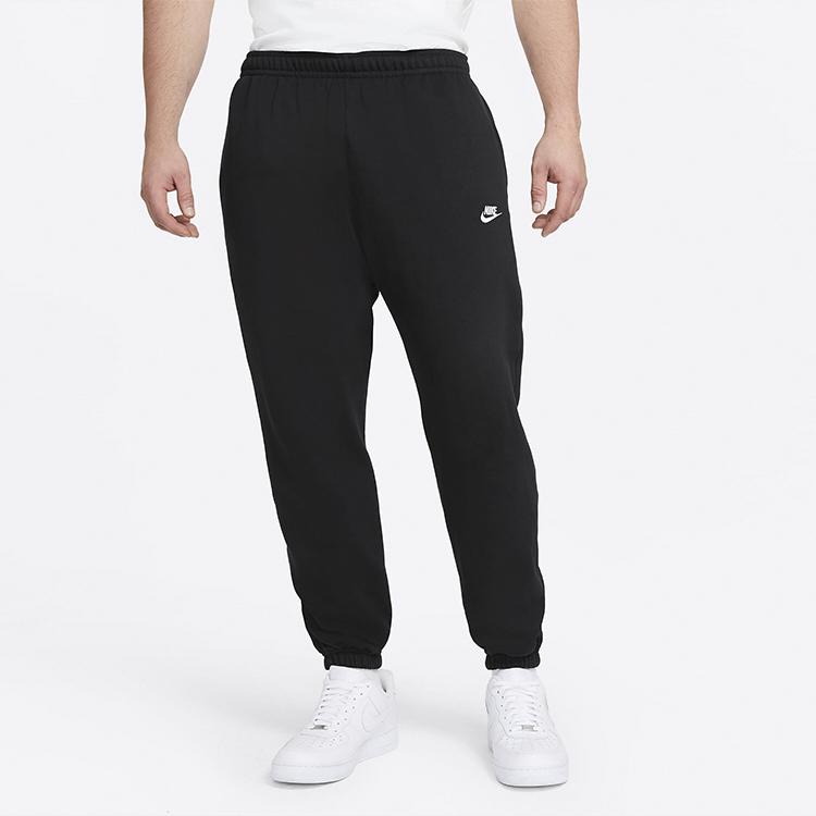Nike Спортивные флисовые спортивные брюки с эластичным поясом для мужчин, черные, BV2738-010