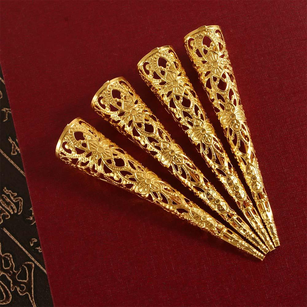 Китайские Древние Полые Кольца для Ногтей Набор Аксессуары для Танца Живота Кольца на Фаланги Защита Кончиков Пальцев