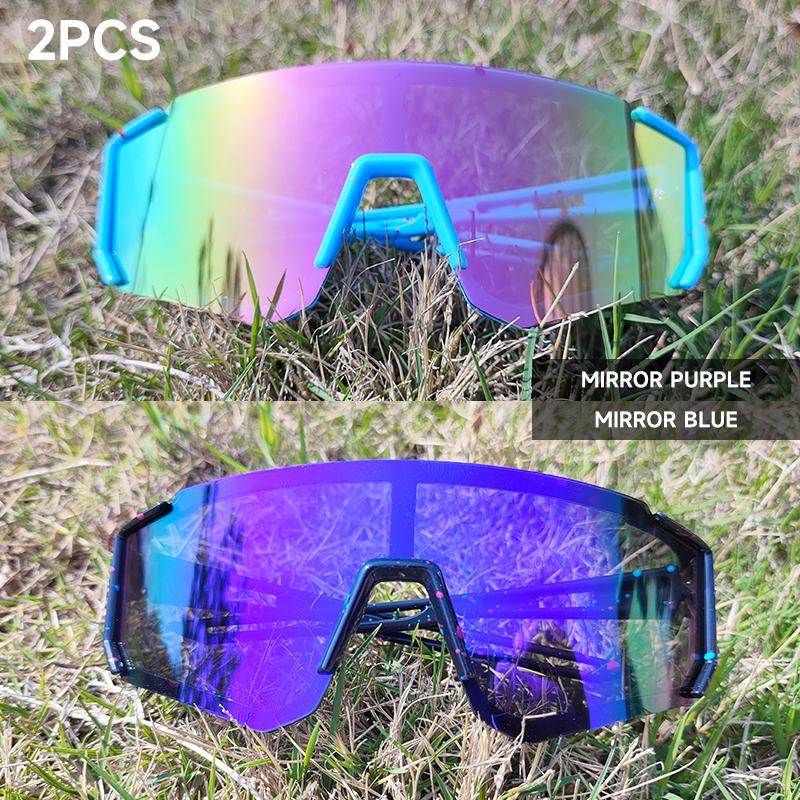 1 шт. 2 шт. Детские солнцезащитные очки с защитой UV400 для мальчиков и девочек 6-12 лет Очки для катания на улице Зеркальные линзы